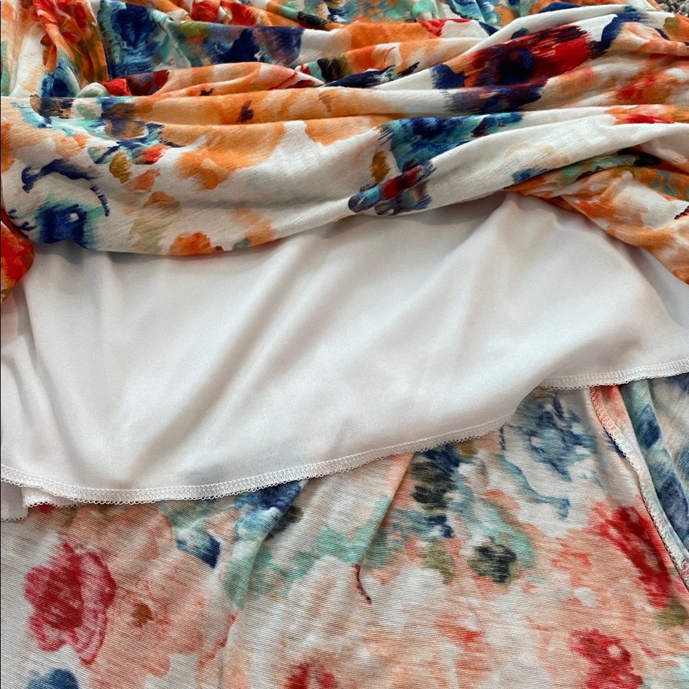 Floral Print Maxi Dress Spaghetti Straps - Picture 4 of 6